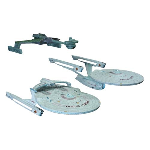 Star Trek Cadet Series 1:2500 Scale Model Kit 3-Pack